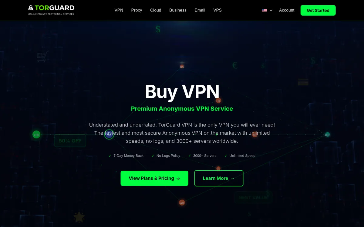 TorGuards sida med priser – i vår jämförelse av bästa VPN